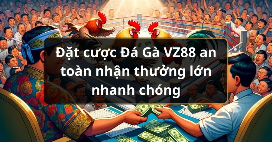 Đặt cược Đá Gà VZ88 an toàn nhận thưởng lớn nhanh chóng